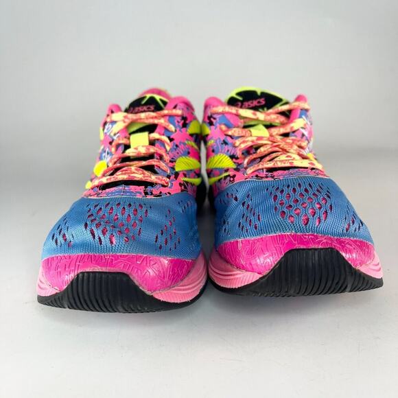 Asics Gel-Noosa Tri 10 Running Sneakers Shoes Neon Pink Blue Green Women 6 - Picture 2 of 14